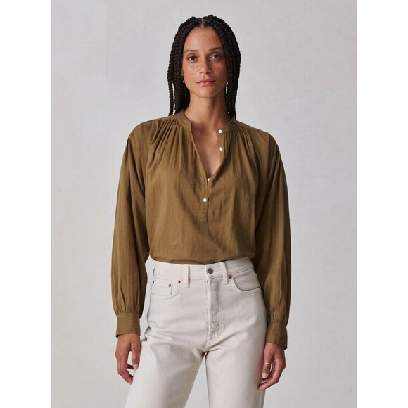 Buck Mason Tops - Buck Mason Heirloom Cotton Ojai Shirt Tunic Top Bronze Brown Oversized S 285929